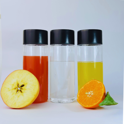 Set 3 x Sticle cilindrice 300 ml, din plastic transparente