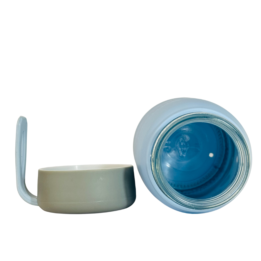 Sticla de apă 400 ml Simple BabyBlue, din sticlă