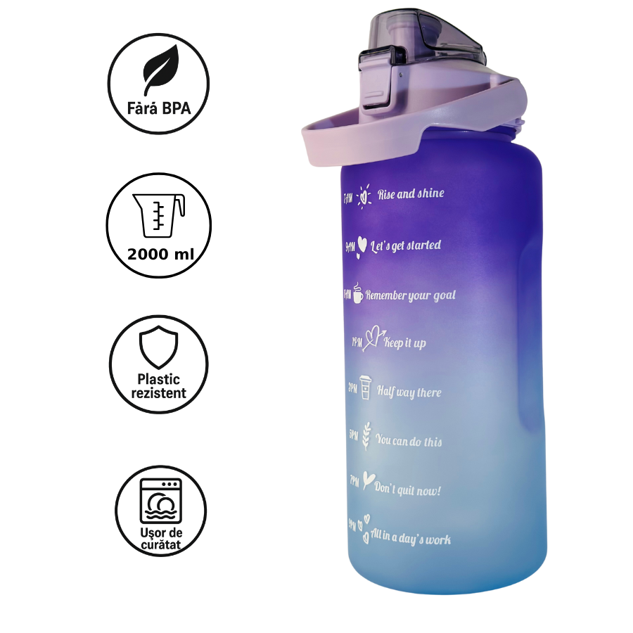Sticla de apă - 2000ml Lavander