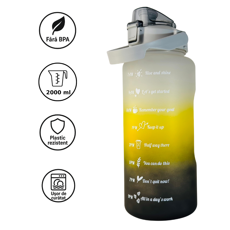 Sticla de apă - 2000ml Neon