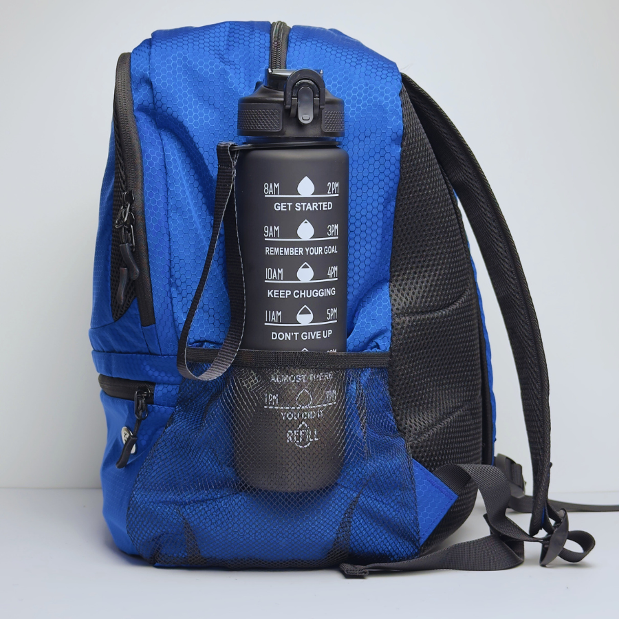 Ghiozdan Fotbal 25L Pro Albastru – Organizare Separată pentru Minge, Ghe­te și Echipament