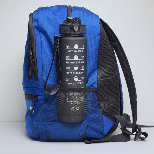 Ghiozdan Fotbal 25L Pro Albastru – Organizare Separată pentru Minge, Ghe­te și Echipament