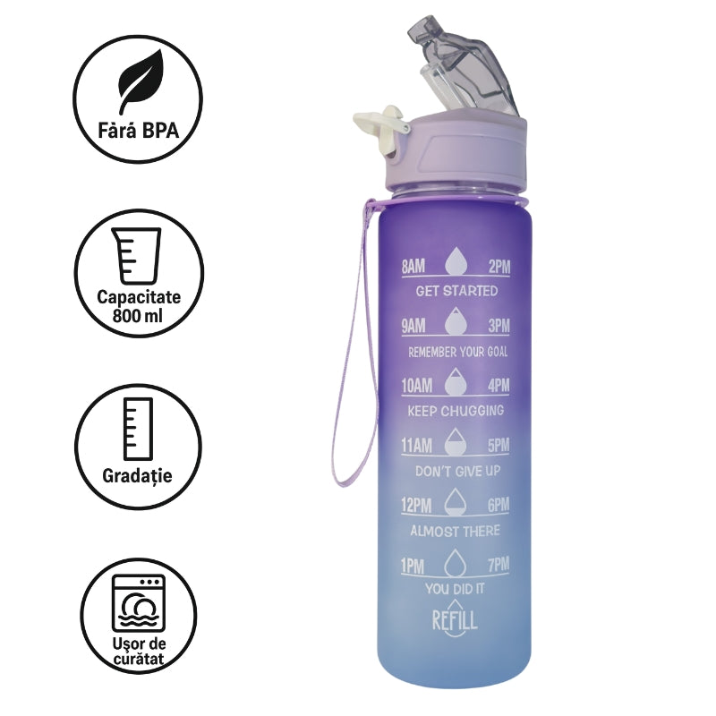 Sticla de apă 800ml - Lavander