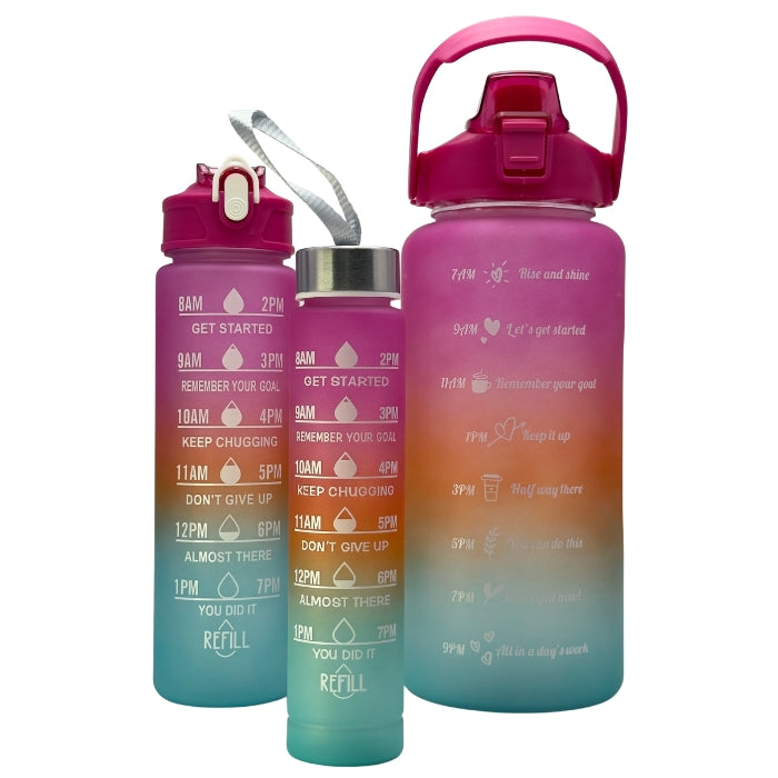Set Sticle Apă 3in1 – 2000ml, 900ml, 300ml, Hot Pop