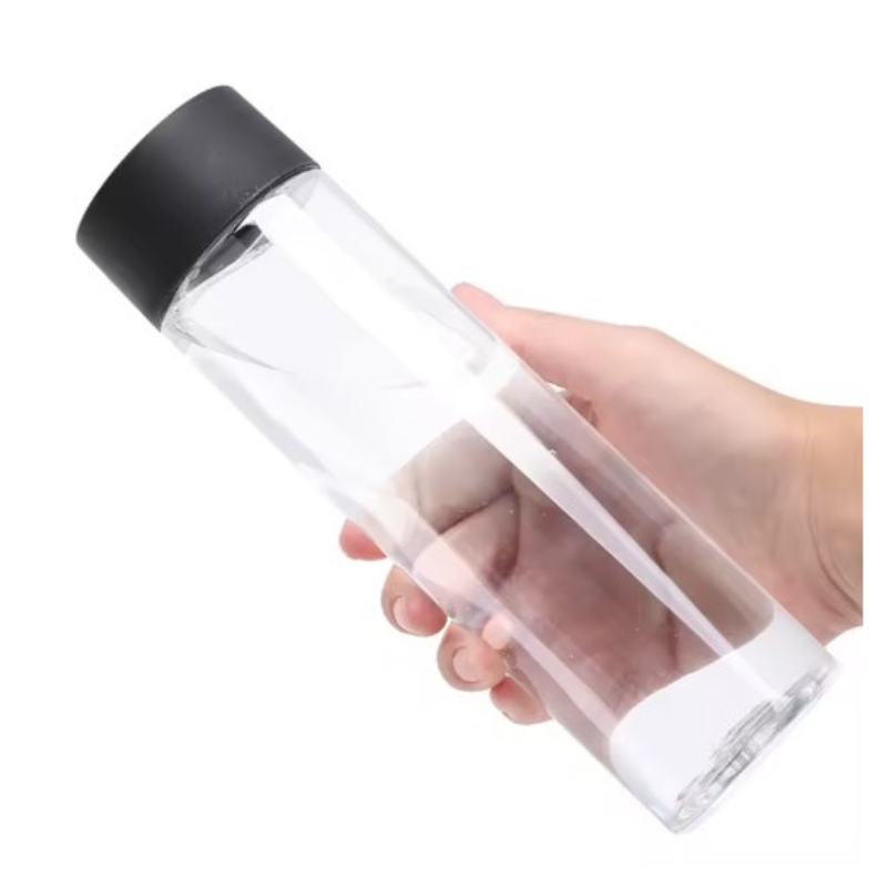 Sticla cilindrica 500 ml, din plastic transparent