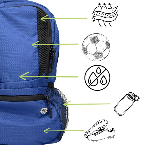 Ghiozdan Sport Albastru 25L – Compartimentare Inteligentă