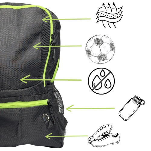 Ghiozdan Sport Neon 25L – Compartimentare Inteligentă