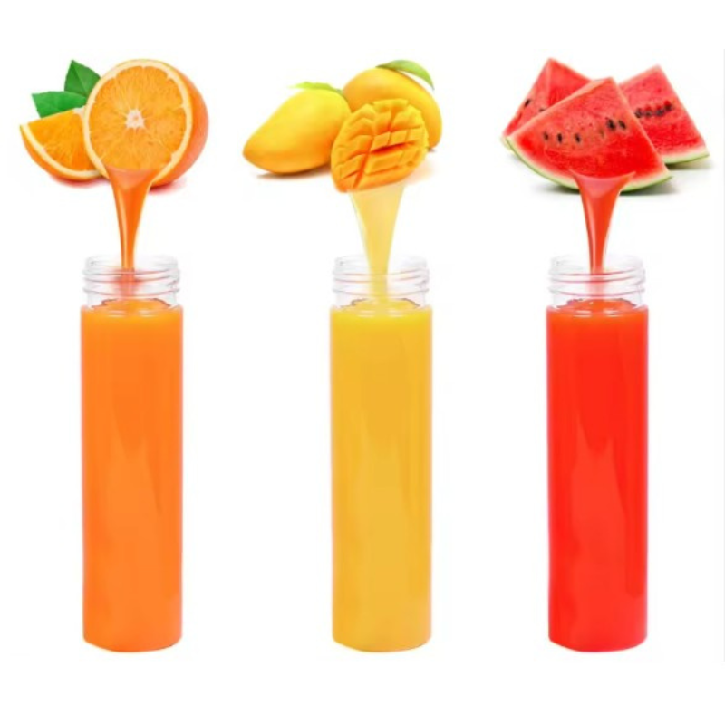 Set 3 x Sticle cilindrice 500 ml, din plastic transparente