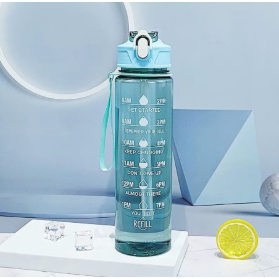 Sticla de apă 900ml - GlassLook Green