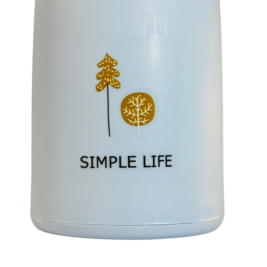 Sticla de apă 400 ml Simple BabyBlue, din sticlă