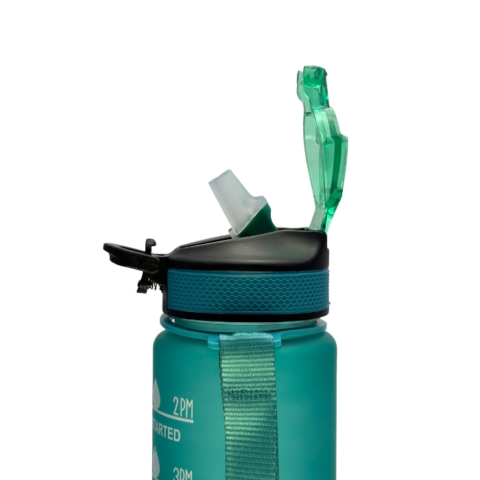 bidon sport 1l deschidere rapida cu pai pentru baut