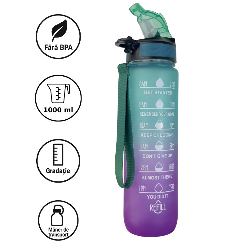 recipient apa 1l usor de curatat cu maner si gradatie