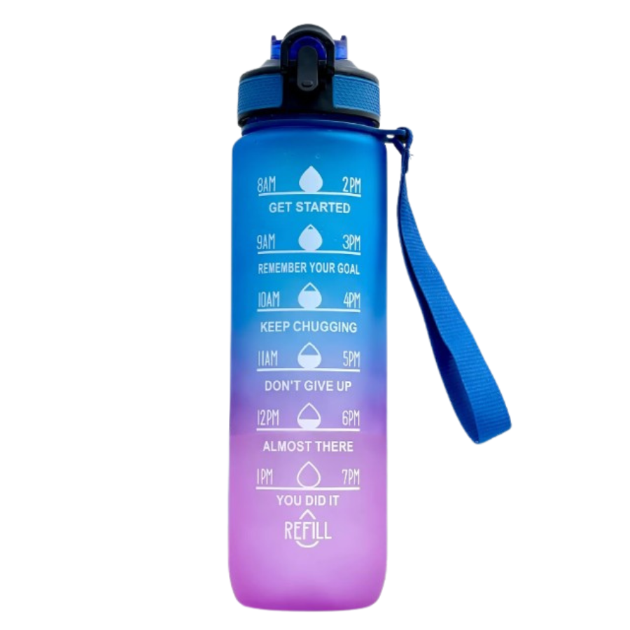 sticla de apa 1l cocktail summer fara bpa reutilizabila