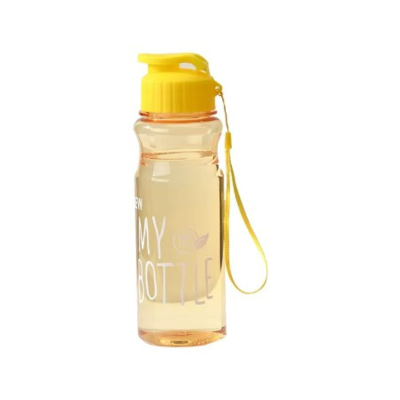 Sticlă de apă 500 ml Kids Banana design transparent modern pentru copii 4-7 ani