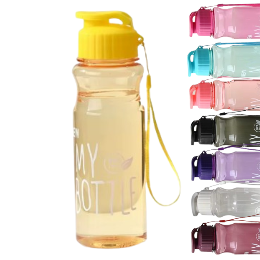 Sticlă de apă 500 ml Kids Banana transparent, disponibilă în mai multe culori pentru copii