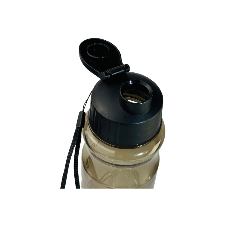 Detaliu capac și orificiu de băut sticlă apă 500 ml Kids Blackberry cu sistem anti-scurgere
