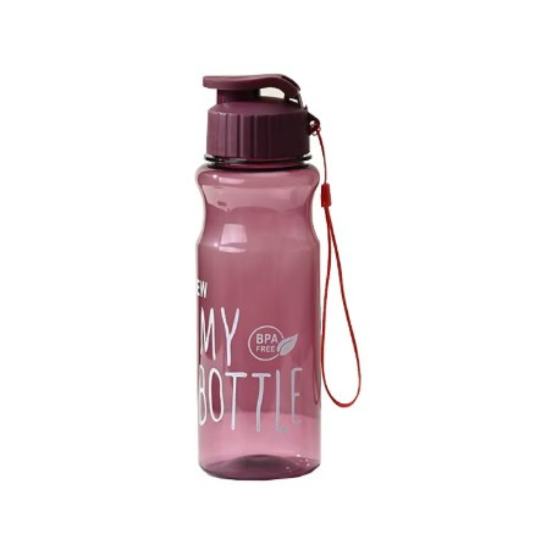 Sticlă de apă 500 ml Kids Cherry design transparent modern pentru copii 4-7 ani