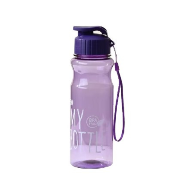 Sticlă de apă 500 ml Kids Grape design transparent modern pentru copii 4-7 ani