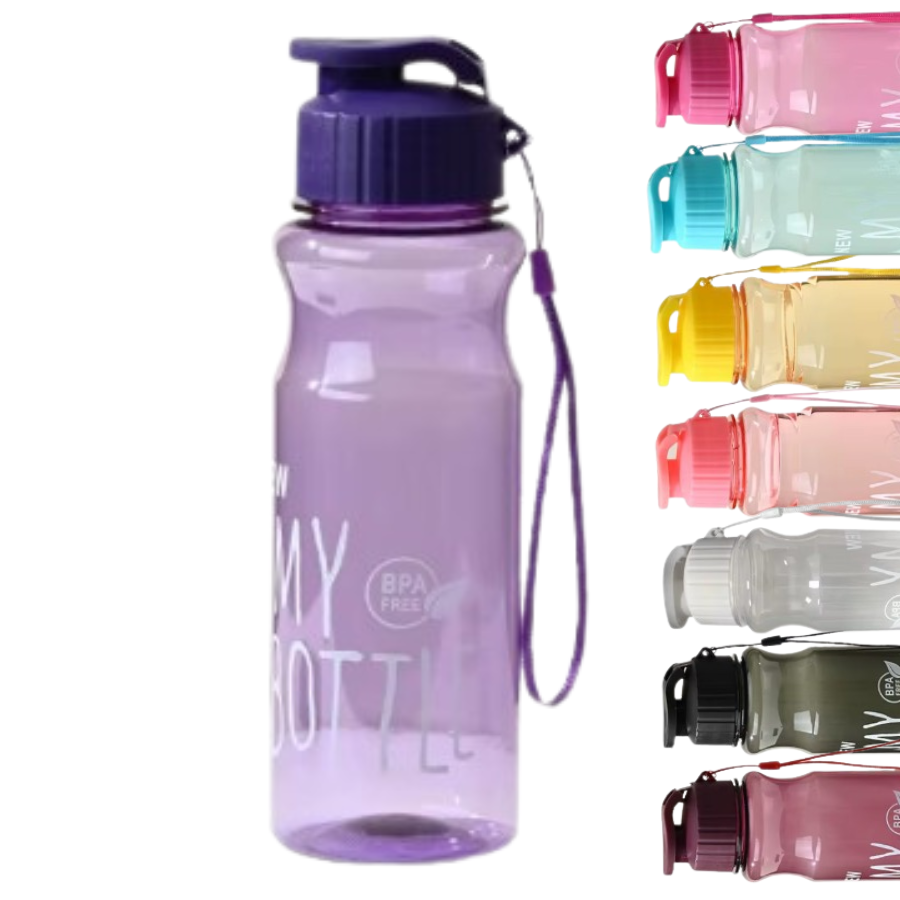 Sticlă de apă 500 ml Kids Grape transparent, disponibilă în mai multe culori pentru copii