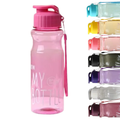 Sticlă de apă 500 ml Kids Raspberry transparent, disponibilă în mai multe culori pentru copii