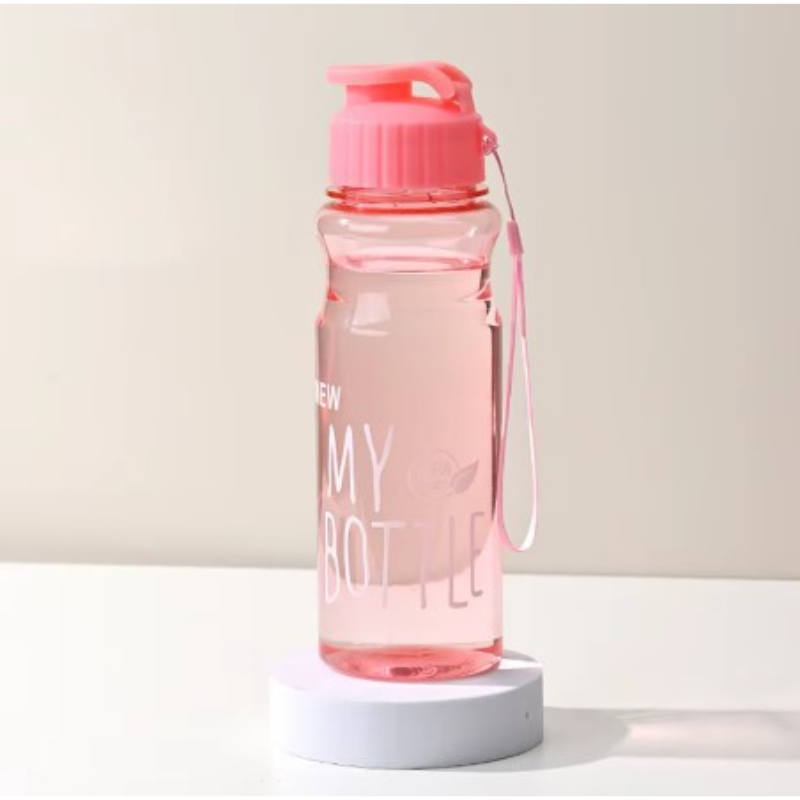 Sticlă de apă 500 ml Kids Strawberry cu mâner ergonomic pentru transport ușor