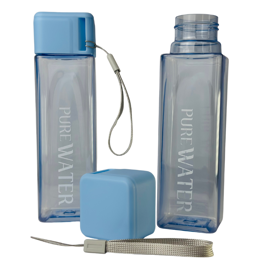 Sticlă de apă 500 ml PURE Breeze, design transparent modern, rezistentă și ușor de transportat