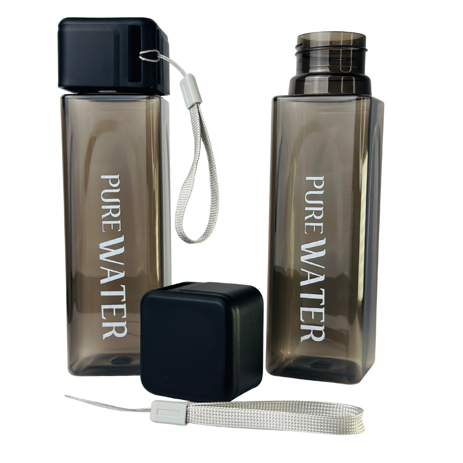 Sticlă de apă 500 ml PURE Onyx, design modern și elegant, rezistentă și ușor de transportat