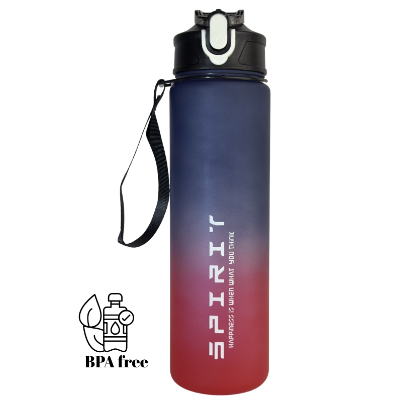 Sticlă de apă 800 ml pentru sport și copii Football Barca, fără BPA, design modern