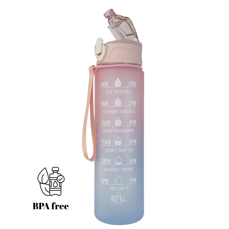 Sticlă de apă 800 ml W8W Bubbles fără BPA, design modern pentru hidratare zilnică