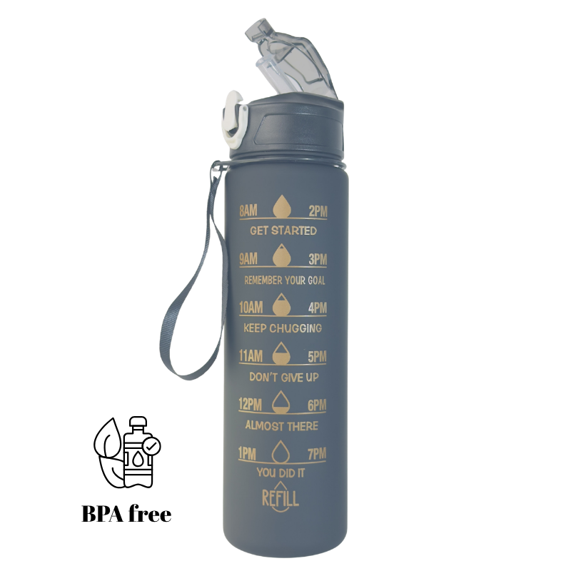 Sticlă de apă 800 ml W8W Shadow fără BPA, design modern pentru hidratare zilnică