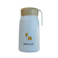 Sticlă de apă din sticlă 400 ml cu protecție din silicon, ideală pentru copii, școală și utilizare zilnică