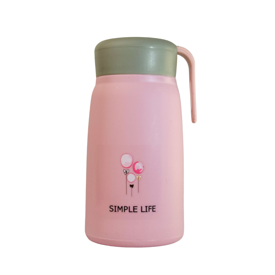 Sticlă de apă din sticlă 400 ml cu protecție din silicon, ideală pentru copii, școală și utilizare zilnică