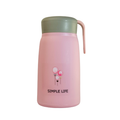 Sticlă de apă din sticlă 400 ml cu protecție din silicon, ideală pentru copii, școală și utilizare zilnică