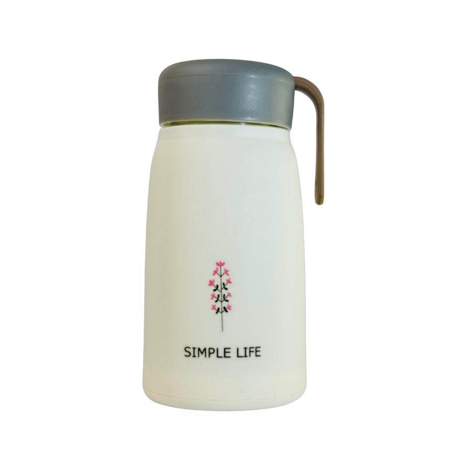 Sticlă de apă din sticlă 400 ml cu protecție din silicon, ideală pentru copii, școală și utilizare zilnică