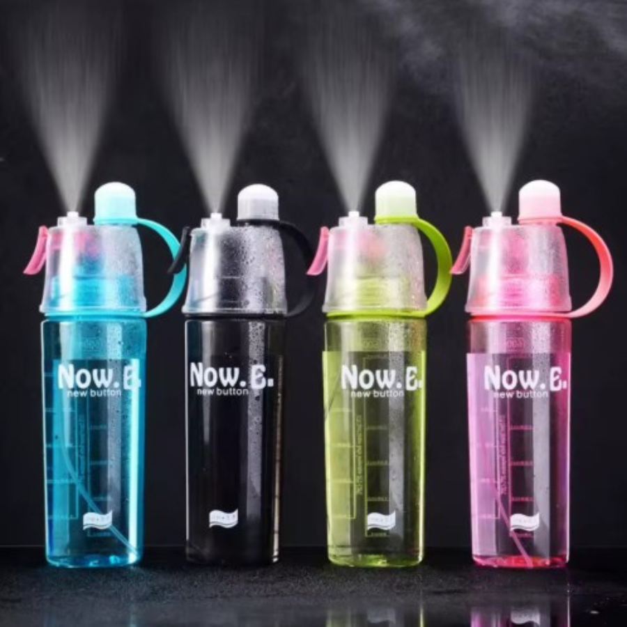 Colecția de sticle REFRESH 600 ml cu pulverizator disponibile în mai multe culori