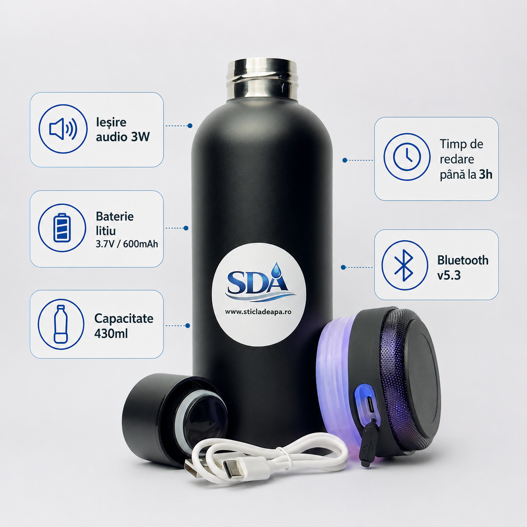 Termos SoundGlow 430ml cu ieșire audio 3W, Bluetooth v5.3, baterie litiu 600mAh și redare până la 3h

Nume fișier recomandat: